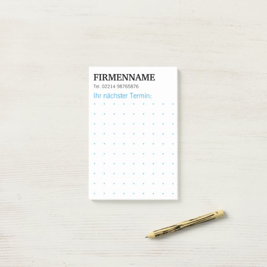 Dots Grid Graphical Modern Notes ポストイット (デスク上)