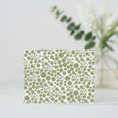dots punkte polka retro kreise tupfer tupfen 70er ポストカード (スタンド正面)