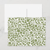 dots punkte polka retro kreise tupfer tupfen 70er ポストカード (正面/裏面)