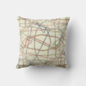 Dotted Lines Designer Pillow クッション (裏面)