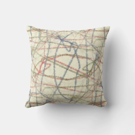 Dotted Lines Designer Pillow クッション (裏面)