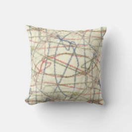 Dotted Lines Designer Pillow クッション