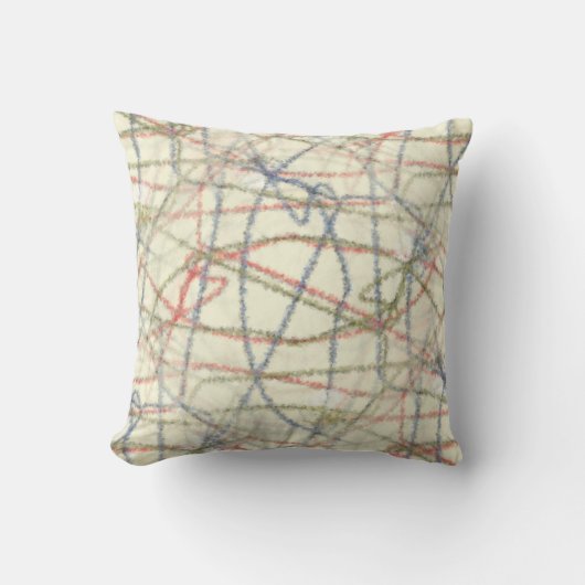 Dotted Lines Designer Pillow クッション (正面)