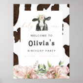 DOTTIEホーリーカウキュートフローラファーム誕生日へようこそ ポスター (正面)