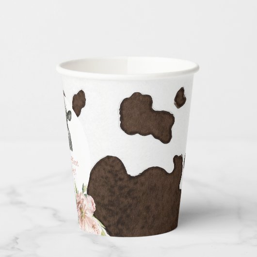 DOTTIEホーリーカウキュートフローラファーム1日の誕生日 紙コップ (左)