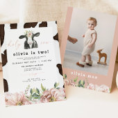 DOTTIE聖牛かわいいフローラファーム2nd誕生日 招待状