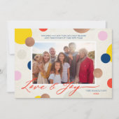 Dottie Love and Joy Family写真 シーズンカード (正面)