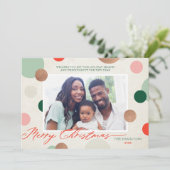 Dottie Merry Christmas Family Photo シーズンカード (スタンド正面)