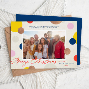 Dottie Merry Christmas Family Photo シーズンカード