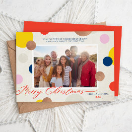 Dottie Merry Christmas Family Photo シーズンカード