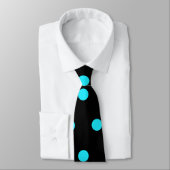 Dottie's Storeロゴ水玉模様ネックタイ(黒) ネクタイ (タイ)