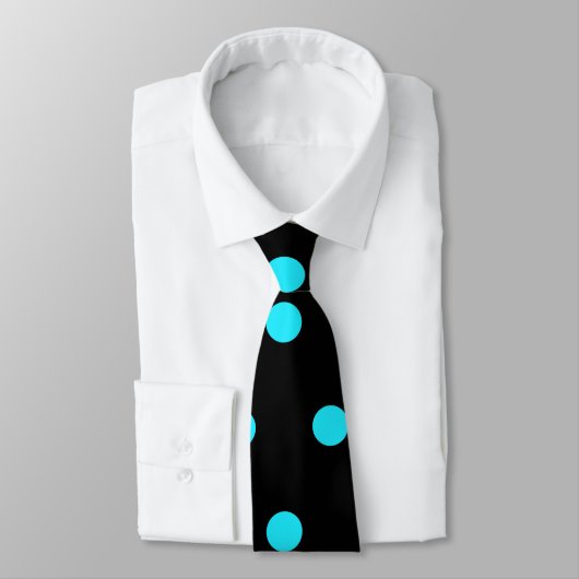 Dottie's Storeロゴ水玉模様ネックタイ（黒） ネクタイ (タイ)