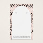 Dottyアーチイヤリングネックレスジュエリーディスプレイカード (正面)