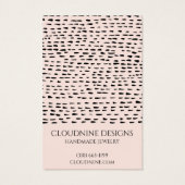 Dottyアーチイヤリングネックレスジュエリーディスプレイカード (裏面)