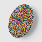 Dottyアートウォールクロック ラウンド壁時計 (傾斜)
