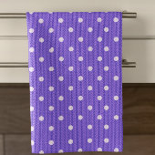 Dottyディライトパープル キッチンタオル