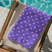 Dottyディライトパープル ビーチタオル