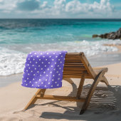 Dottyディライトパープル ビーチタオル