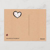 DottyハートズKraft Dotty Over Youポストカード ポストカード (裏面)