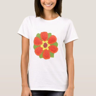 Dottyフラワーウィメンズネクストレベルスクープ首Tシャツ Tシャツ