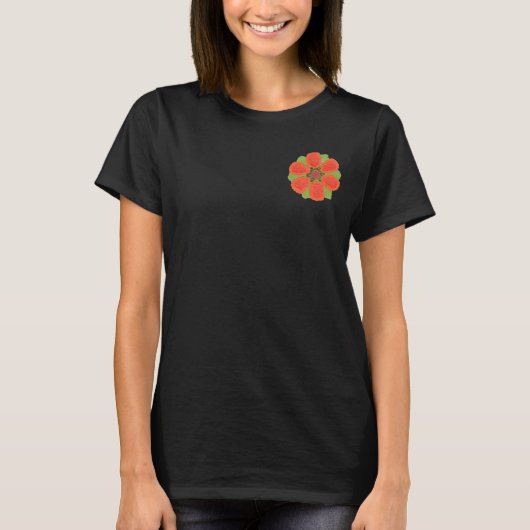 Dottyフラワーウィメンズプラクティスジャケット Tシャツ (正面)