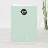 Dotty犬の縫い時間へパーティー誕生日 カード (裏面)