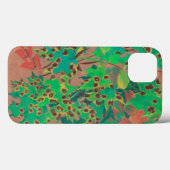 Dotty葉フローラ、秋の、緑、黄色と茶色 Case-Mate iPhoneケース (裏面 (横))