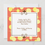 Dotty (オレンジソルベ結婚ット) 招待状 (裏面)