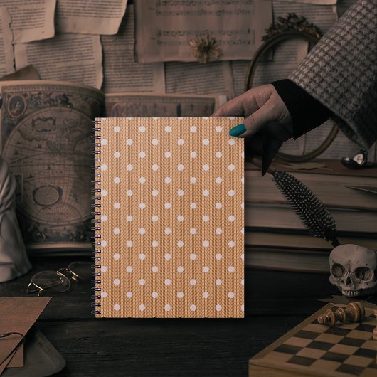 Dotty Delightオレンジ色の写真 ノートブック