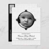 Dotty Delight写真誕生のお知らせ 案内ポストカード (正面/裏面)