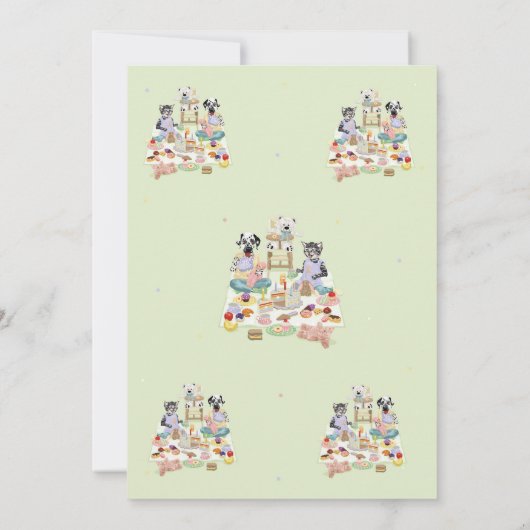 Dotty Dog Part-tea for 2 Birthday 招待状 (裏面)