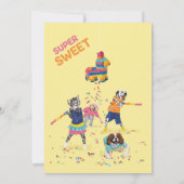 Dotty Dog Pinataすごい Sweet Six Birthday Party 招待状 (裏面)