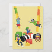 Dotty Dog Roarソフト遊4歳の誕生日パーティー 招待状 (裏面)