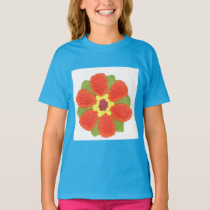 Dotty Flower Girls'American Apparel Raglan Tシャツ
