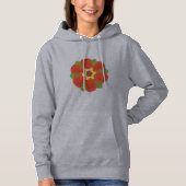 Dotty Flower Women's Basic Hooded Sweatshirt パーカ (正面)