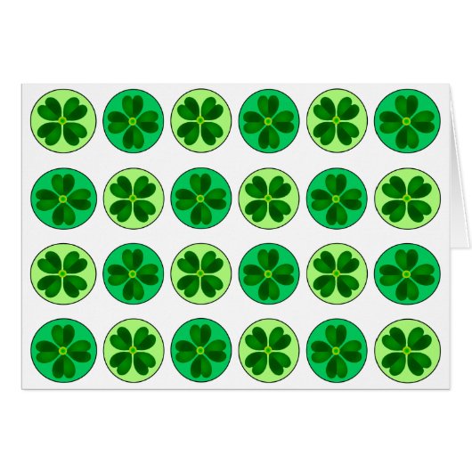 Dotty Lucky Shamrocksカード (正面横)