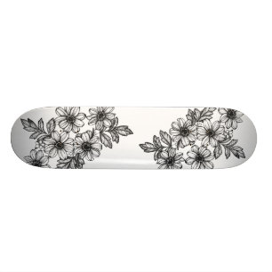 Dotworkの花のスケートボード スケートボード