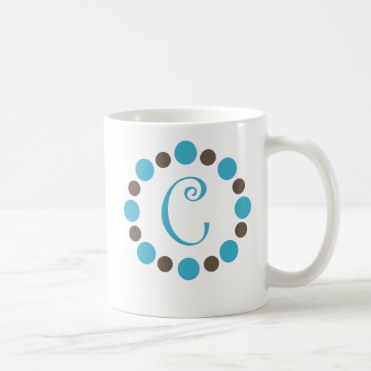 Dotzの最初のマグ"C " コーヒーマグカップ (右)