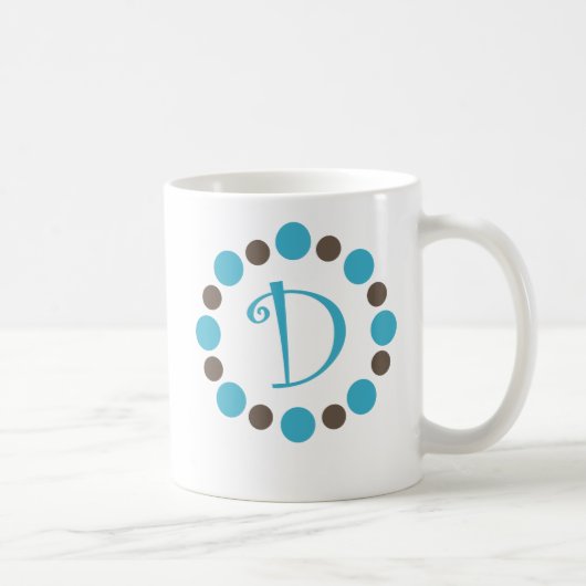 Dotzの最初のマグ"D " コーヒーマグカップ (右)