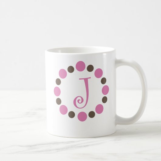 Dotzの最初のマグ"J " コーヒーマグカップ (右)