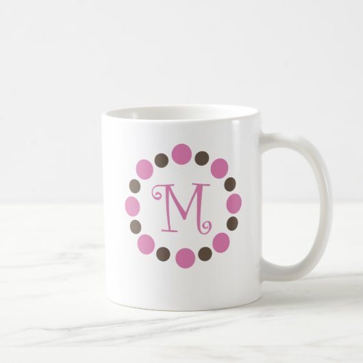 Dotzの最初のマグ"M " コーヒーマグカップ (右)