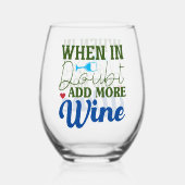 Doubでワインのステムレスガラスを追加するとき ステムなしワイングラス (正面)