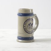 DoubeロゴBBSProductions Beer Stein ビールジョッキ (正面右)