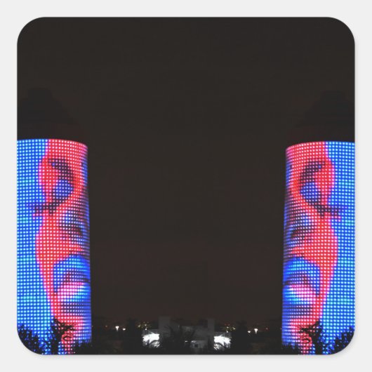 ～Doubleを見る～ Miami/SobeステッカーカスタマイズIT! スクエアシール (正面)