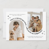 Double Arch Photo Godparents Proposal 招待状 (正面)