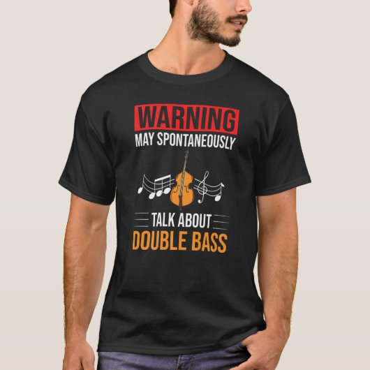 Double Bass Music Instrument Player Beginner Lesso Tシャツ (正面)