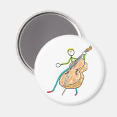 Double Bass Stickman マグネット (正面/裏面)