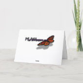 Double Blossoming Cherry Tree III Spring Floral サンキューカード (裏面)