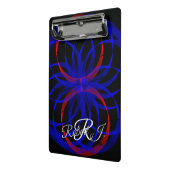 Double Blueberry Color Geometric Mini Clipboard ミニクリップボード (アングル2)