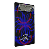 Double Blueberry Color Geometric Mini Clipboard ミニクリップボード (アングル)